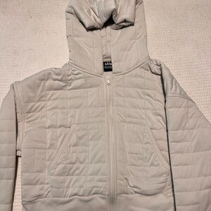 Under Armour Unstoppable Quilted Hooded Zip-Up Jacket - Summit White